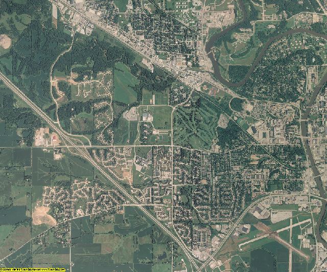 Johnson County, Iowa aerial photography