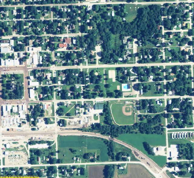 Johnson County, NE aerial photography detail