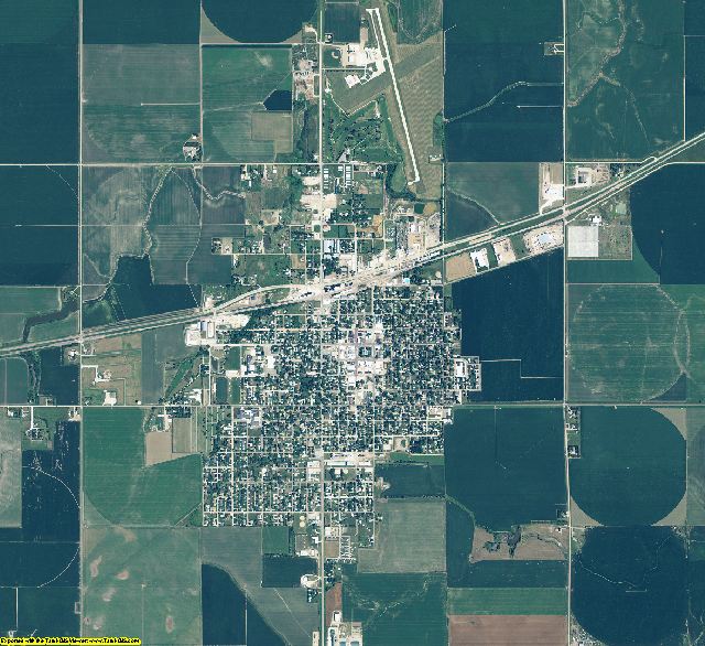 Kearney County, Nebraska aerial photography