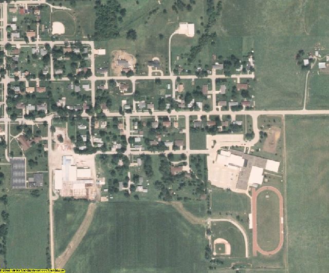 Keokuk County, IA aerial photography detail