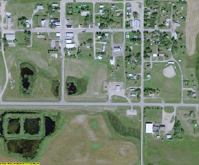 Kidder County, ND aerial photography detail