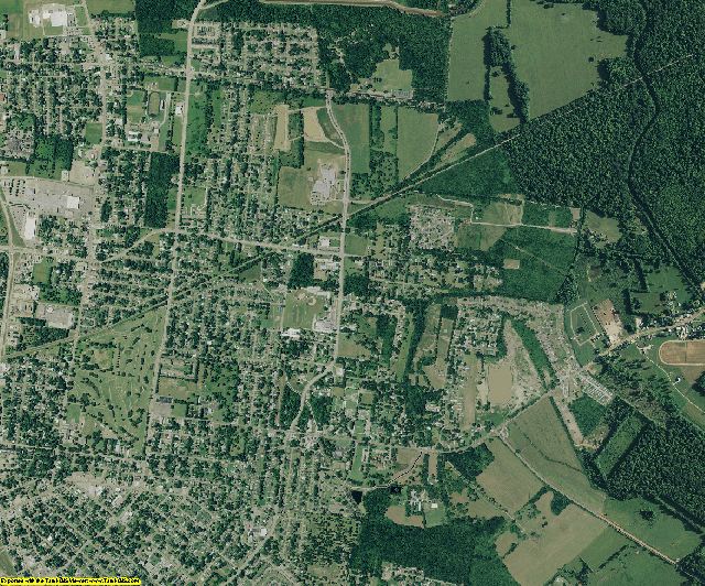 Lafayette County, Louisiana aerial photography
