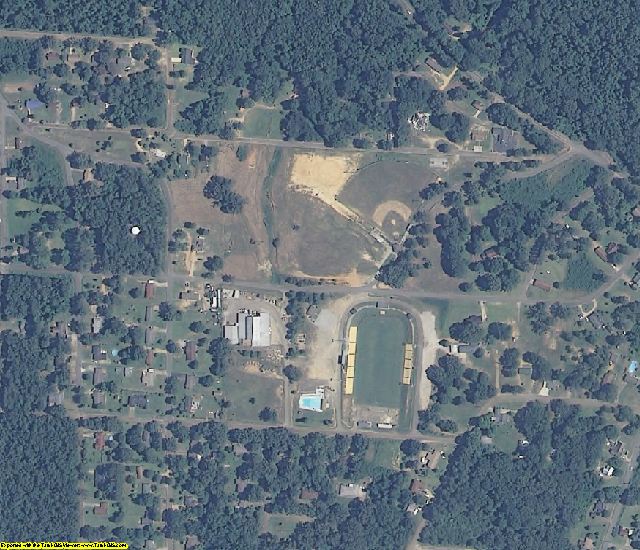 Lamar County, AL aerial photography detail