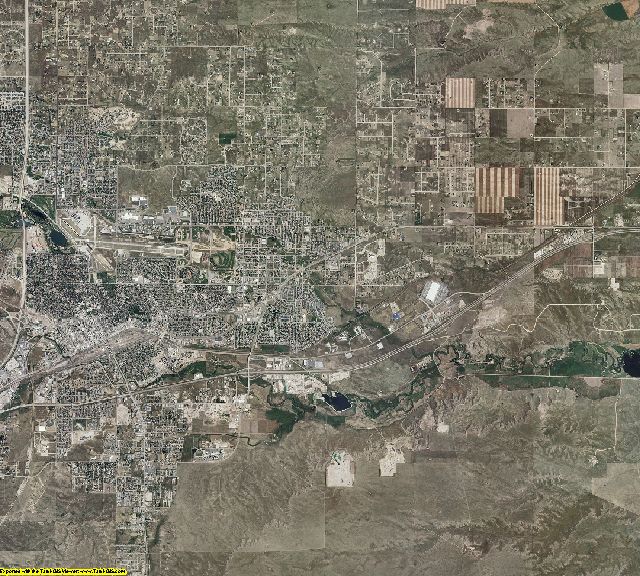Laramie County, Wyoming aerial photography