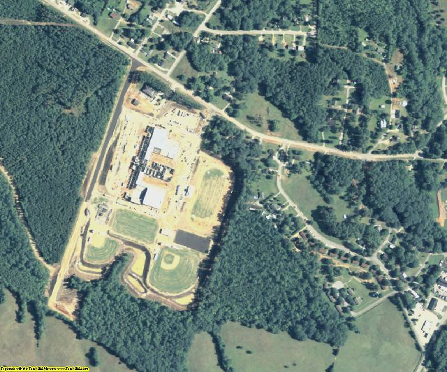 Lincoln County, GA aerial photography detail