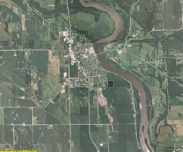 Louisa County, Iowa aerial photography