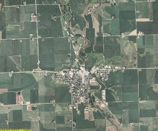 Lyon County, Iowa aerial photography