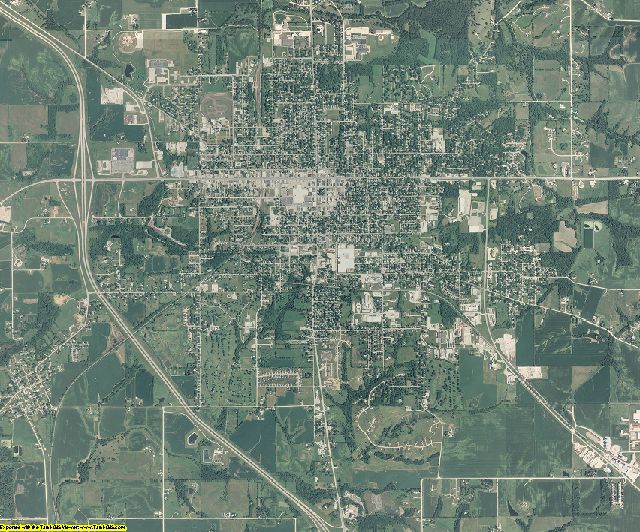 Mahaska County, Iowa aerial photography