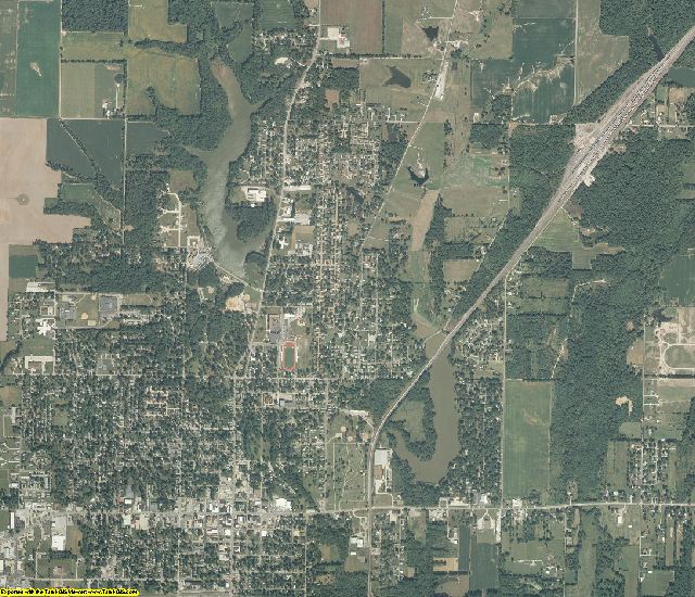 Marion County, Illinois aerial photography