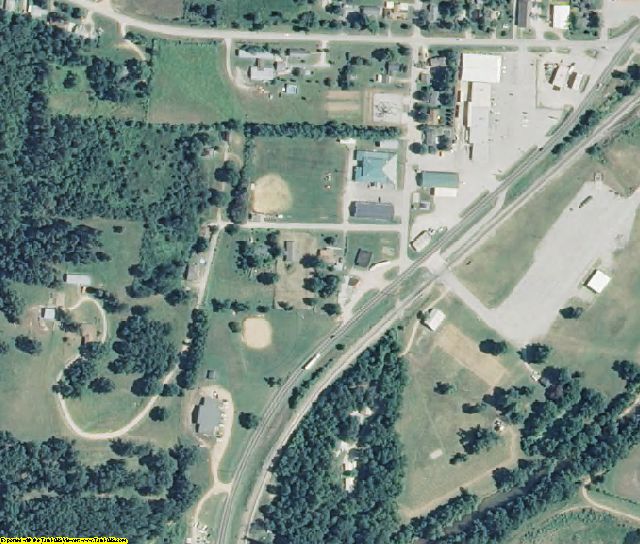 McDonald County, MO aerial photography detail