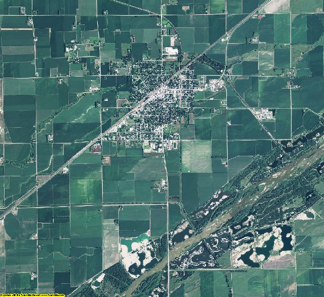 Merrick County, Nebraska aerial photography