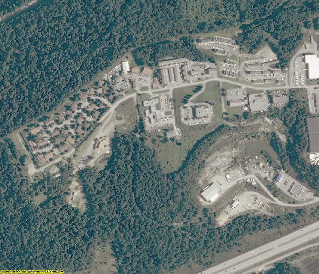 Monongalia County, WV aerial photography detail