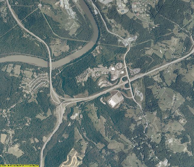 Monongalia County, West Virginia aerial photography