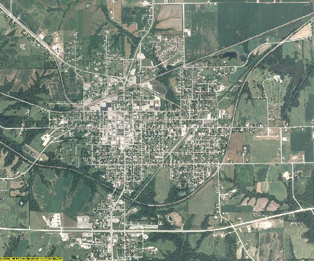 Monroe County, Iowa aerial photography