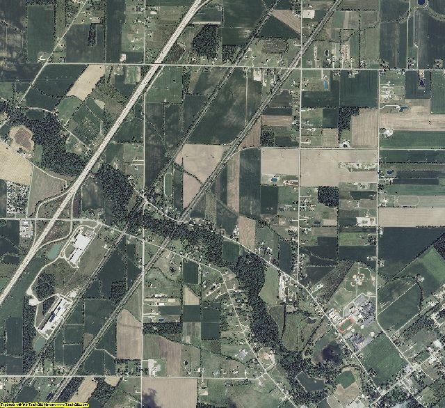 Monroe County, Michigan aerial photography