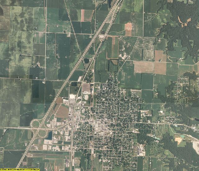 Montgomery County, Illinois aerial photography