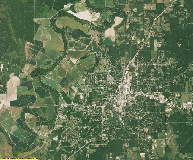 Morehouse County, Louisiana aerial photography