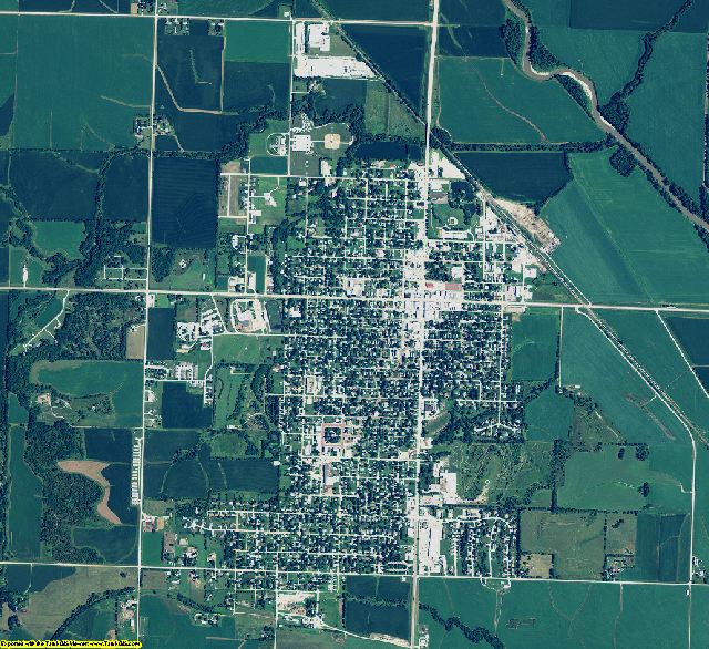 Nemaha County, Nebraska aerial photography