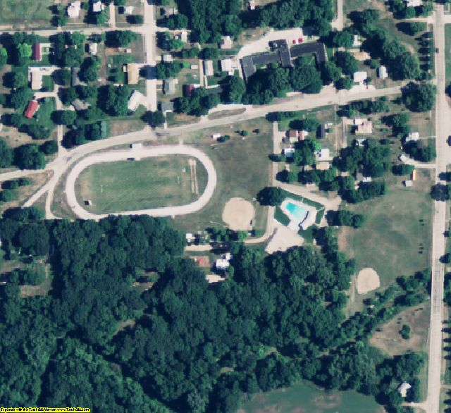 Nuckolls County, NE aerial photography detail