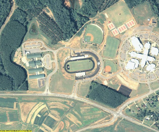 Oconee County, GA aerial photography detail