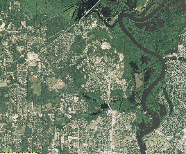 Ouachita County, Louisiana aerial photography