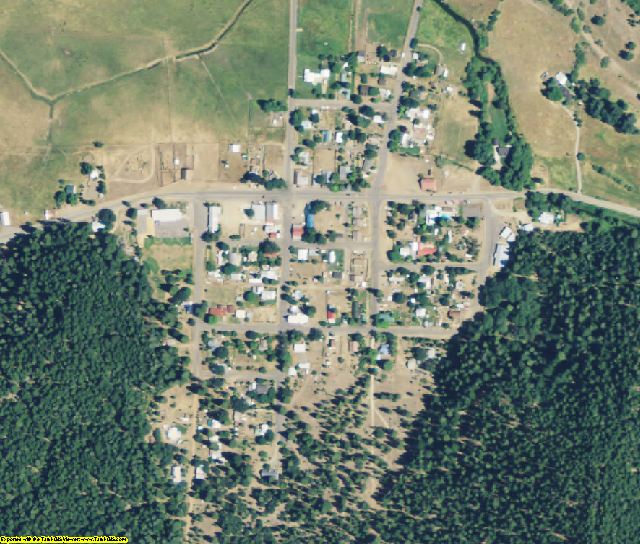 Plumas County, CA aerial photography detail