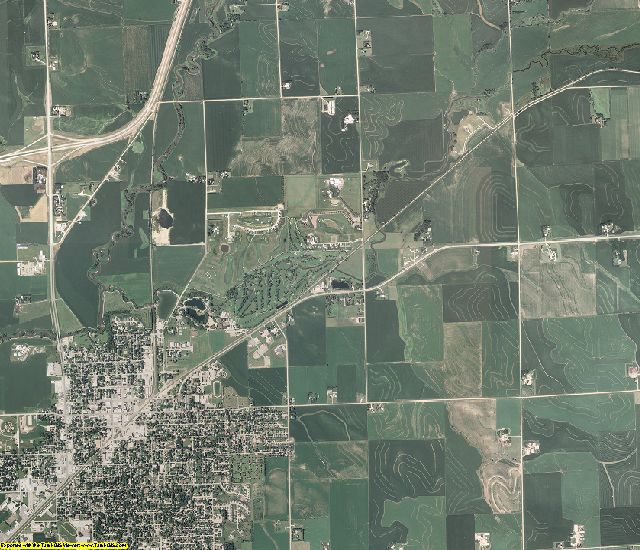 Plymouth County, Iowa aerial photography