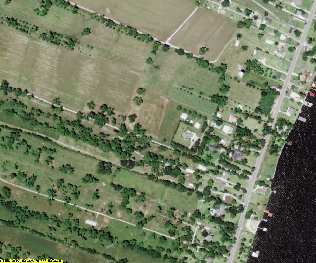 Pointe Coupee County, LA aerial photography detail