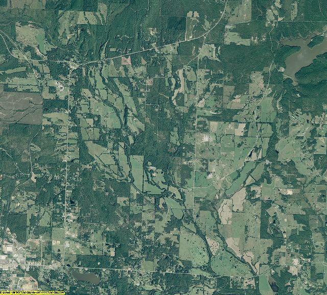Polk County, Arkansas aerial photography