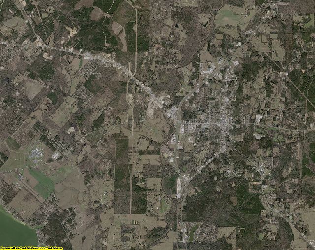 Polk County, Texas aerial photography