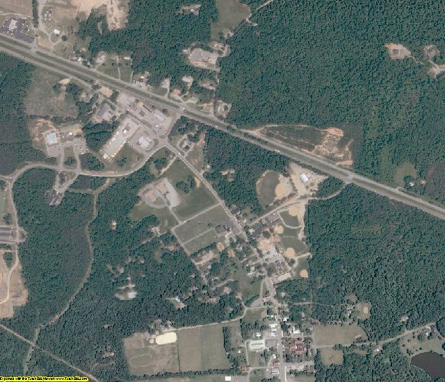 Powhatan County, VA aerial photography detail