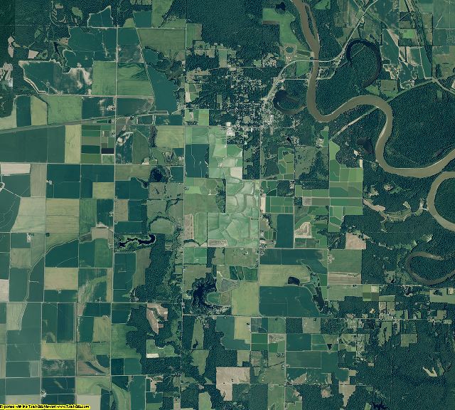 Prairie County, Arkansas aerial photography