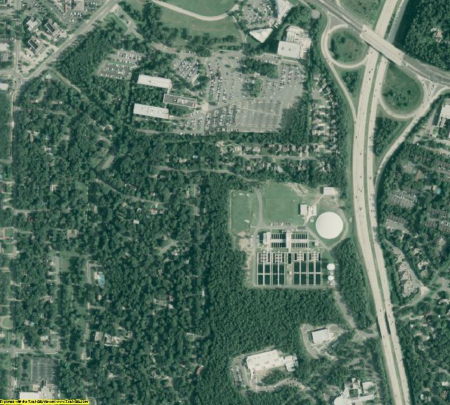 Pulaski County, AR aerial photography detail