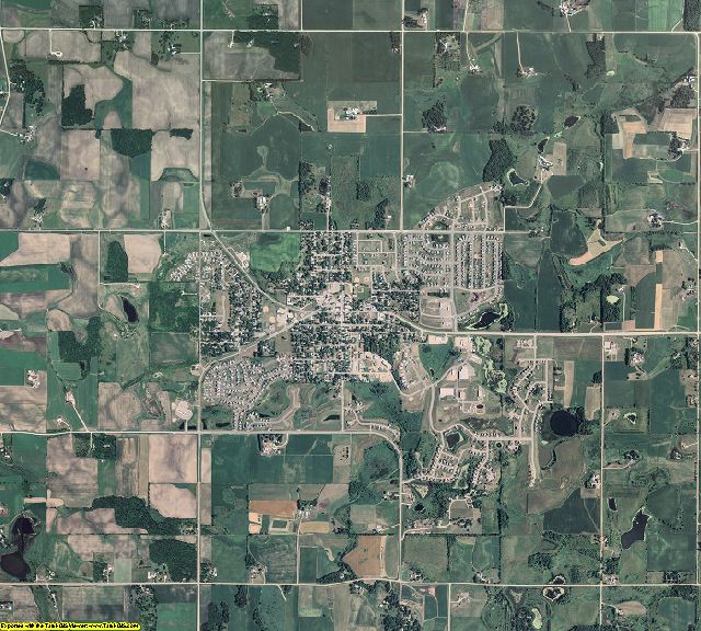 Rice County, Minnesota aerial photography