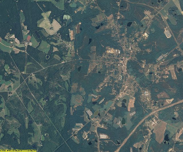 Richmond County, North Carolina aerial photography