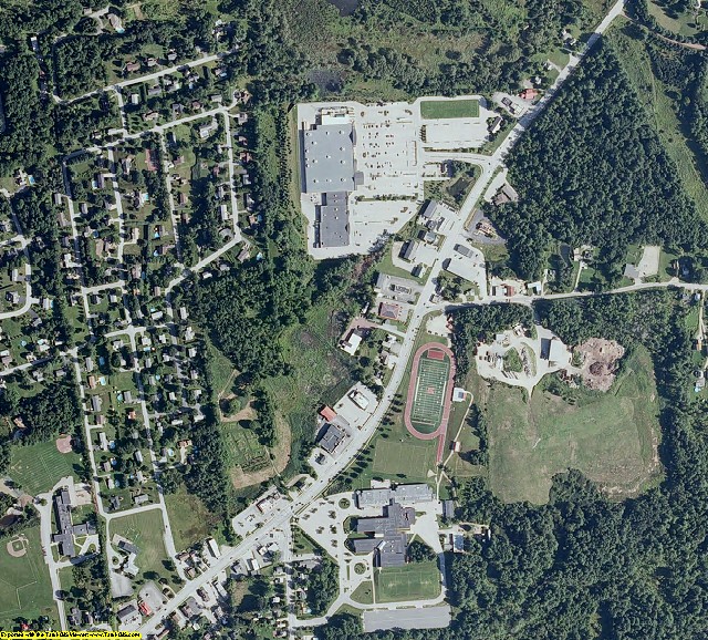 Rutland County, VT aerial photography detail