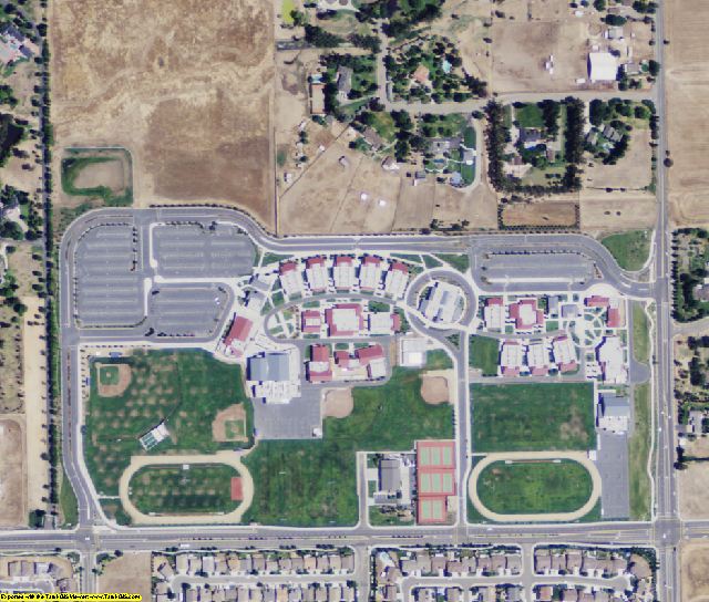Sacramento County, CA aerial photography detail