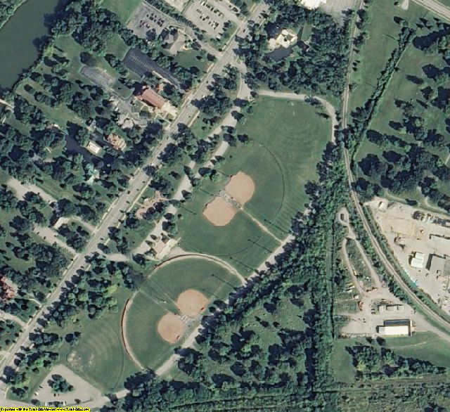 Saginaw County, MI aerial photography detail