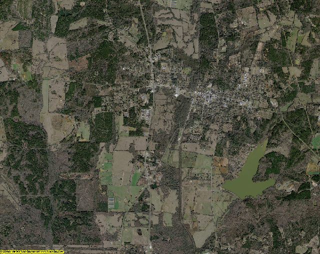 San Augustine County, Texas aerial photography