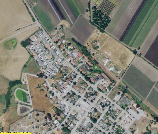 San Benito County, CA aerial photography detail