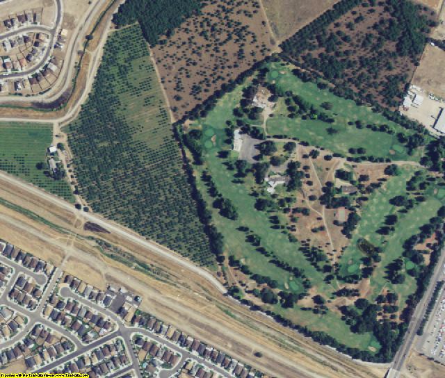 San Joaquin County, CA aerial photography detail