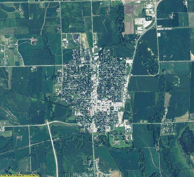Saunders County, Nebraska aerial photography