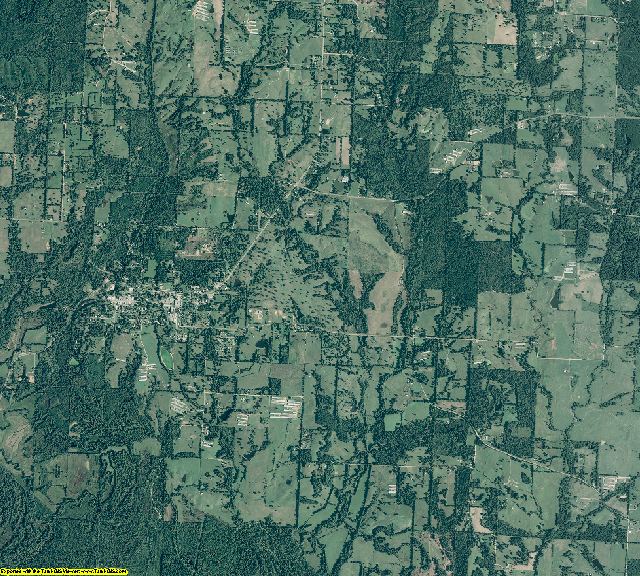 Sevier County, Arkansas aerial photography
