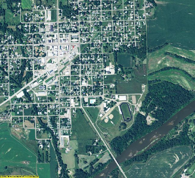 Stanton County, Nebraska aerial photography