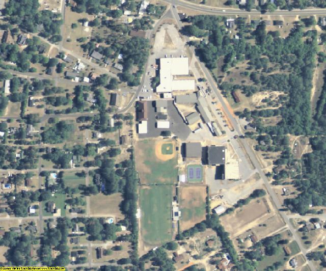 Taylor County, GA aerial photography detail