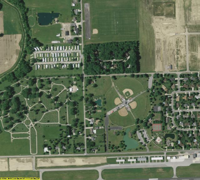 Van Wert County, OH aerial photography detail