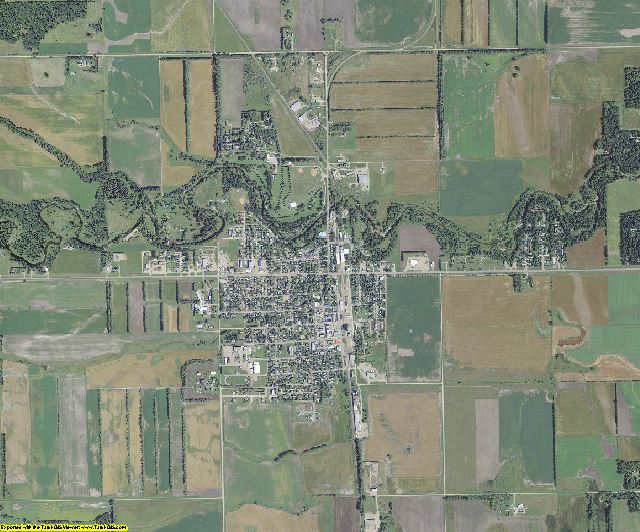Walsh County, North Dakota aerial photography