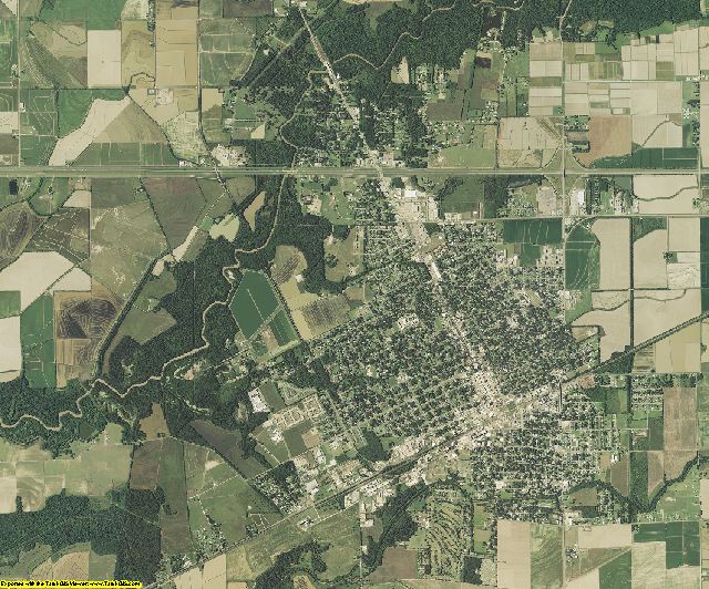 Acadia County, Louisiana aerial photography