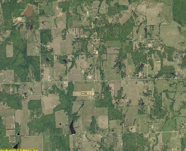 Atoka County, Oklahoma aerial photography