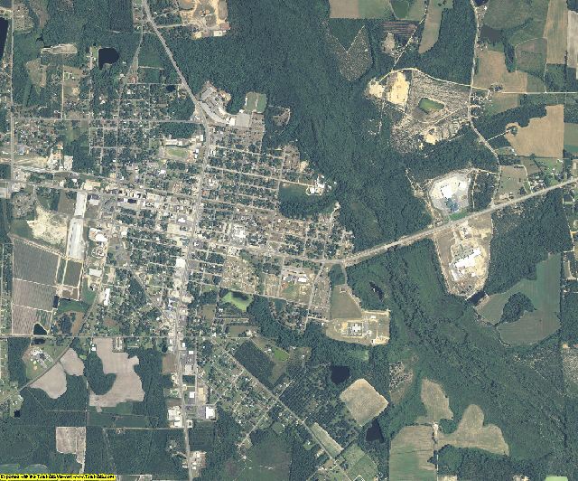 Bacon County, Georgia aerial photography